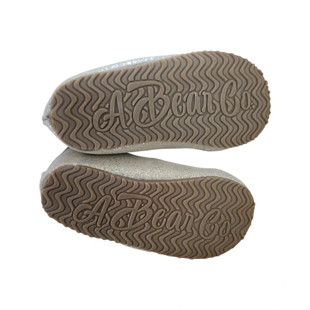 NEW A Bear Co Toddler Size‎ 3 Beige Suede Ballerina Flats Spring Summer